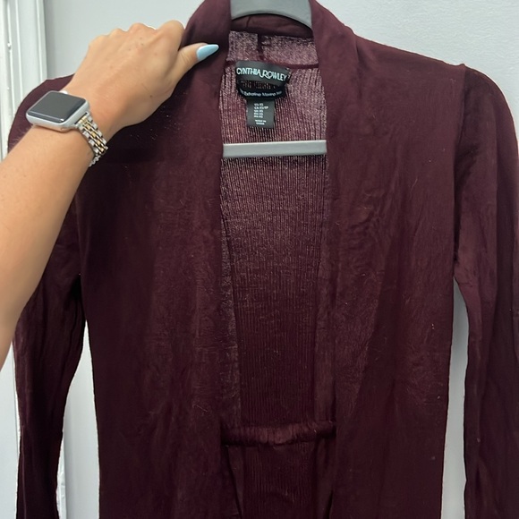 Cynthia Rowley Tie Back Wool Cardigan - Picture 9 of 10